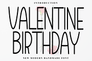 Valentine Birthday, a Sans Serif Font by FreshTypeINK (Thumbnail 1 of 8)