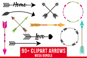 90+ Arrows Clipart Mega Bundle, a Decorative Illustration by The Digital Download Shop (Thumbnail 1 of 7)