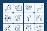 Chores Doodle Icon Set, an Outline Icon by Vectors Market (Thumbnail 8 of 8)