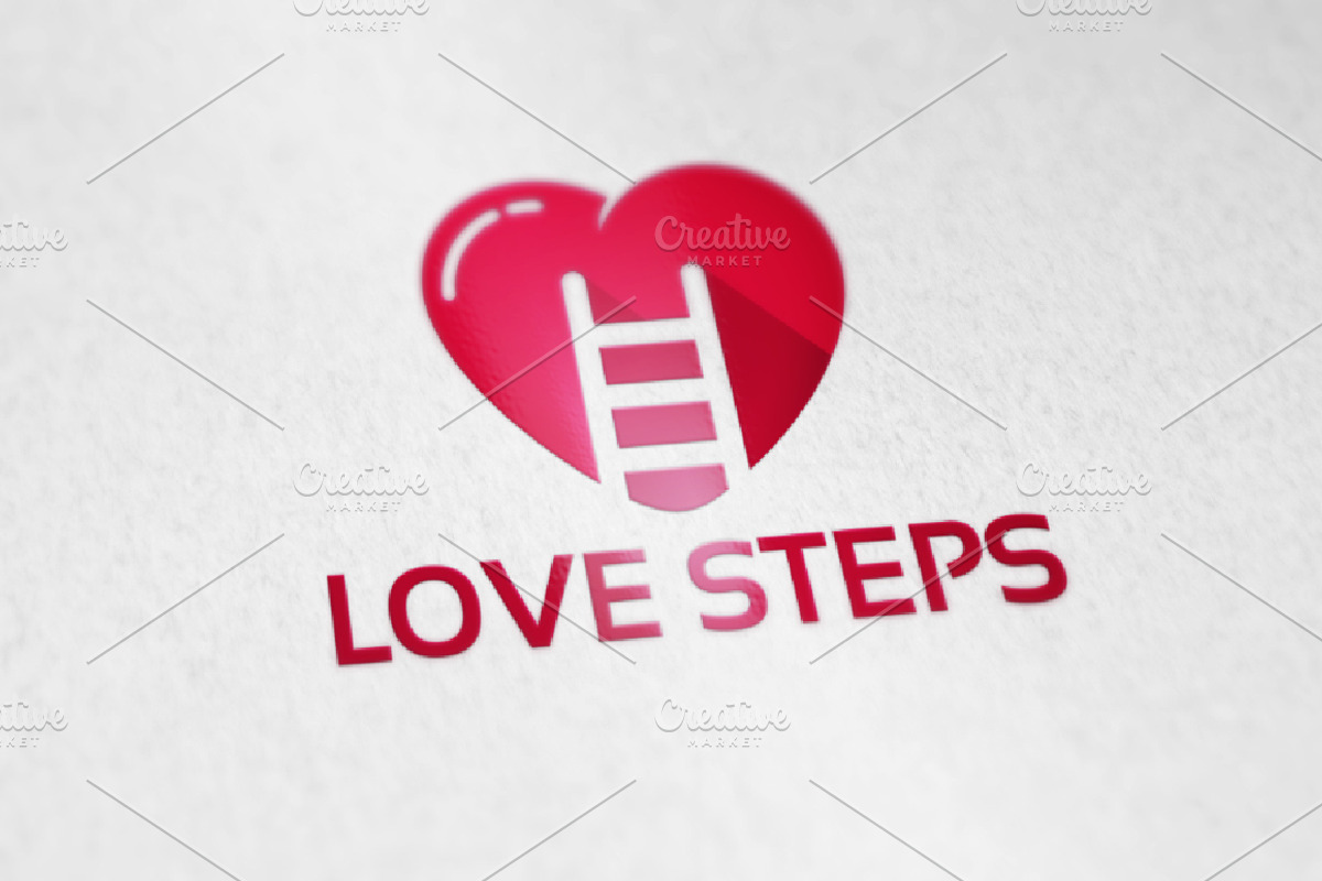 Love Step Logo Designs Template, a Branding & Logo Template by Lucky ...