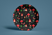 Cozy watercolor clipart & patterns, a Seasonal Illustration by Yelloo Fish (Thumbnail 10 of 15)