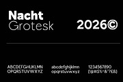 Nacht Grotesk | Geometric Sans Serif, a Sans Serif Font by Romiecreative (Thumbnail 6 of 12)