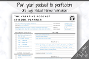 Editable PODCAST Planner Bundle Pack, a Templates & Theme by Templatables (Thumbnail 3 of 9)