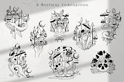 Mystical Mushrooms - graphic kit, an Animal Illustration by My Space Garden (Thumbnail 3 of 17)