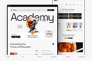 Aicademee - Landing Page Template, a Landing Page Template by fakhroo (Thumbnail 1 of 3)