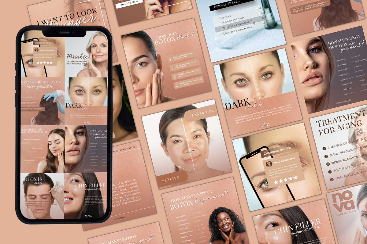 Nurse Injector Instagram Templates, a Social Media Template by Click & Create Co (Photo 2 of 4)