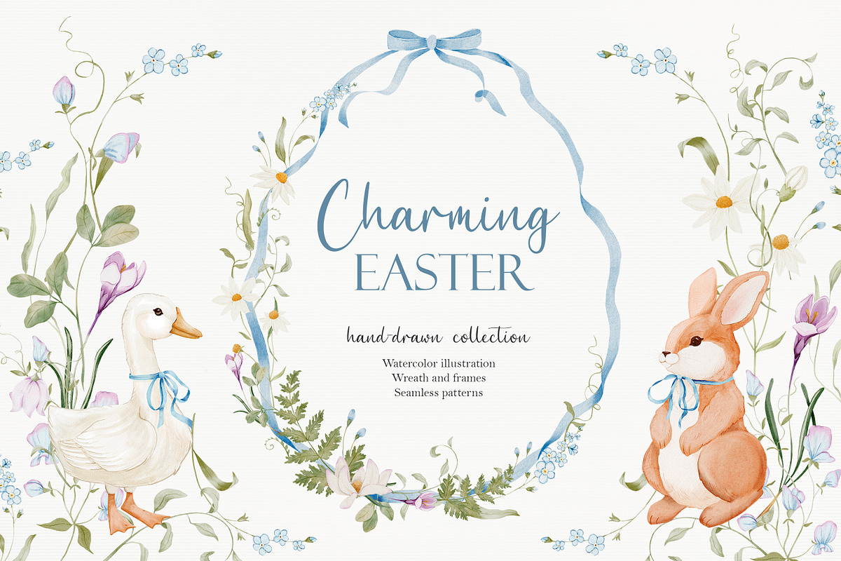 Charming Easter collection, an Illustration by AfonshinaArt (Photo 1 of 9)