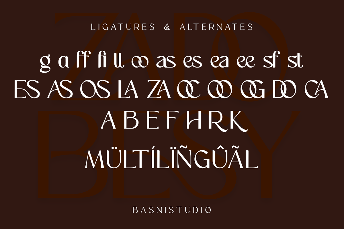 ZADOBESY Sans Serif Font, a Sans Serif Font by Basnistudio (Photo 11 of 12)
