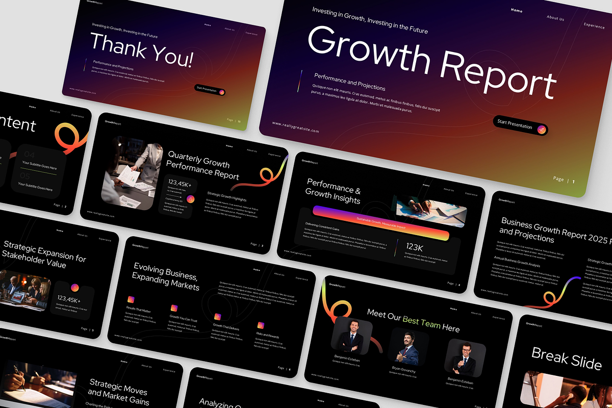 Growth Report Presentation, a Presentation Template by Annora Studio (Photo 7 of 7)