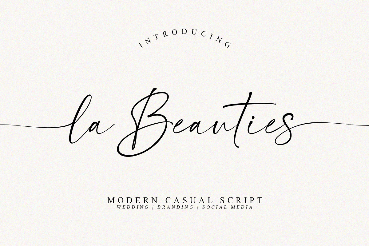 La Beauties | Casual Handwritten, a Script Font by MJB Letters (Photo 1 of 11)