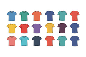 Colorful collection of flat-designed, an Illustration by designvectx