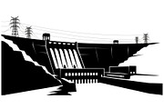 Hydroelectric Dam Power Silhouette, an Illustration by musafir_fashion (Thumbnail 7 of 16)