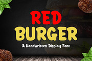 Red Burger - A Handwritten Font, a Script Font by Creavibes Design (Thumbnail 1 of 7)