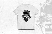 Spaceman Crest Logo Template, a Branding & Logo Template by vectorwithin (Thumbnail 3 of 3)
