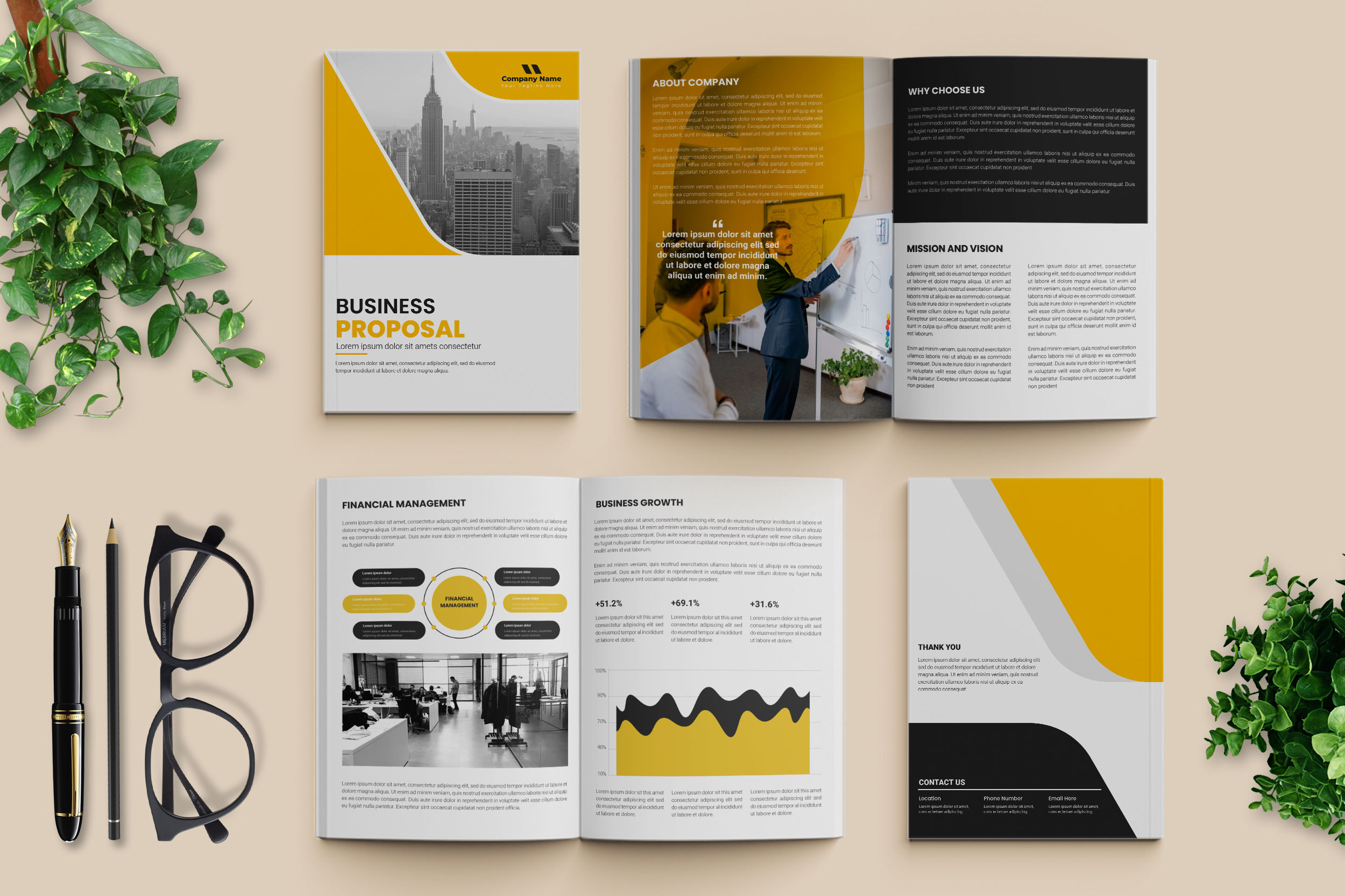 Business proposal brochure template