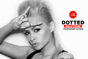 Dotted Halftone Photoshop Action