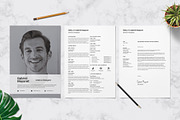 Clean Resume Design Template, a Resume Template by Graphic Template (Thumbnail 1 of 3)