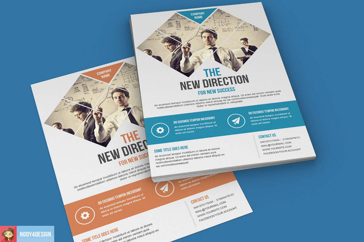 Clean Business Flyer, a Flyer Template by Nody4Design (Photo 2 of 4)