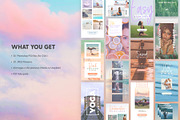 SALE 2in1 Unicorn Yoga Edition, a Social Media Template by The Wedding Shop (Thumbnail 2 of 14)