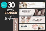 Etsy Banner Template Canva, a Marketing Template by illycreative (Thumbnail 1 of 13)