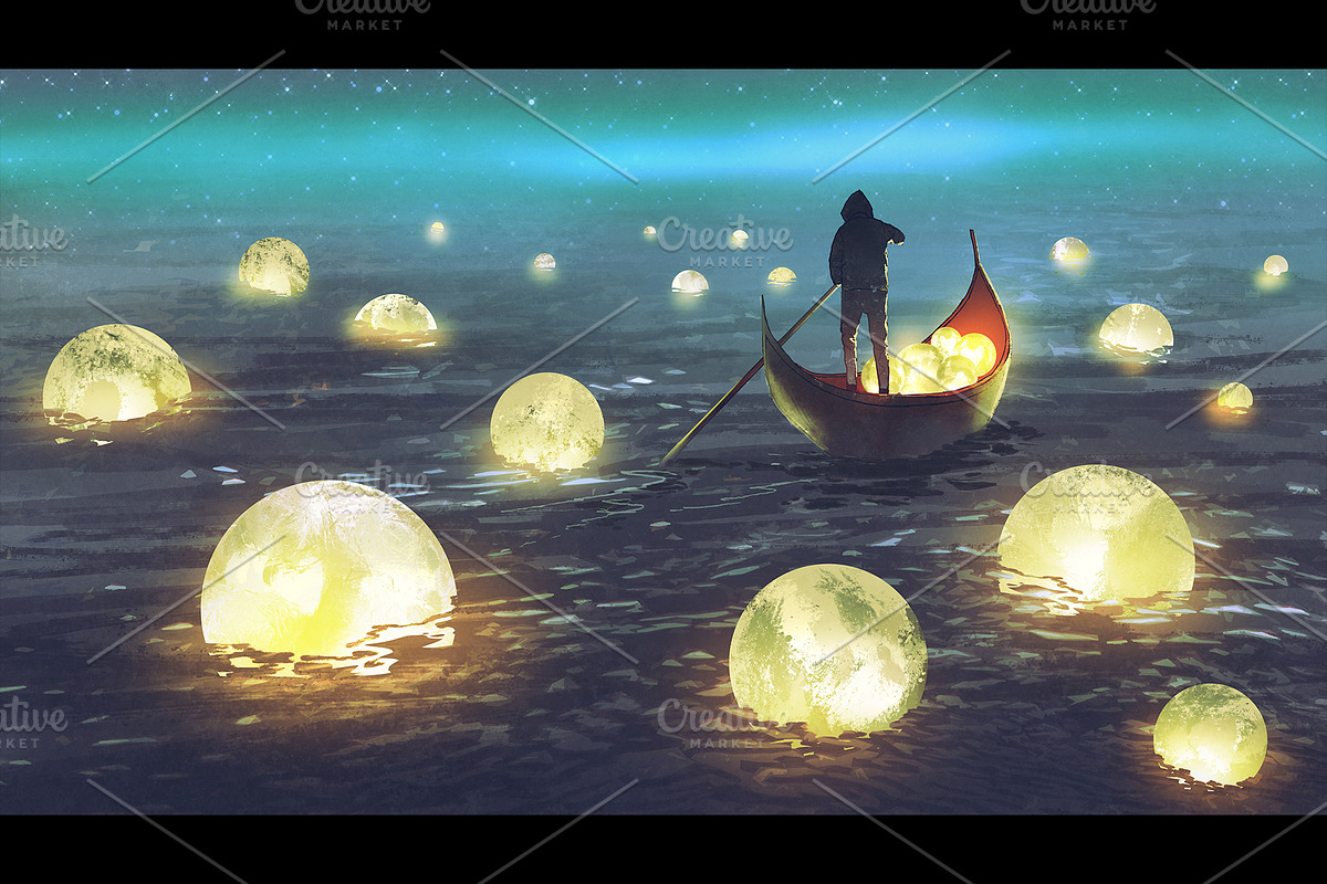 Starry fantasy painting collection, a Person Illustration by Grandfailure (Photo 5 of 7)