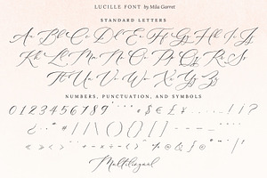 Lucille Wedding Calligraphy Font