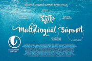 Coral waves. Font and clip arts., a Script Font by Red Ink (Thumbnail 5 of 14)