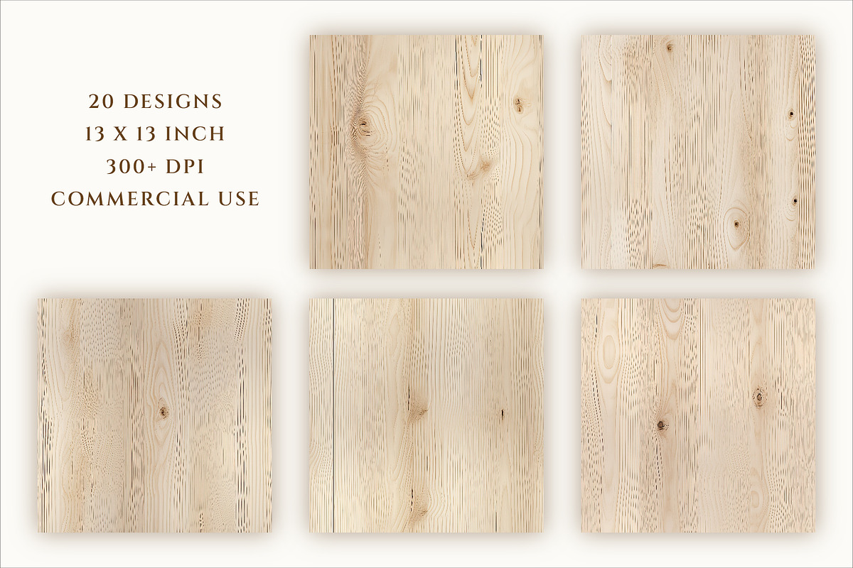 Seamless Light Wood Background, a Texture Graphic by everslide (Photo 3 of 5)