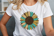 Sunflower Western PNG, an Illustration by Sublimation Artist (Thumbnail 2 of 9)