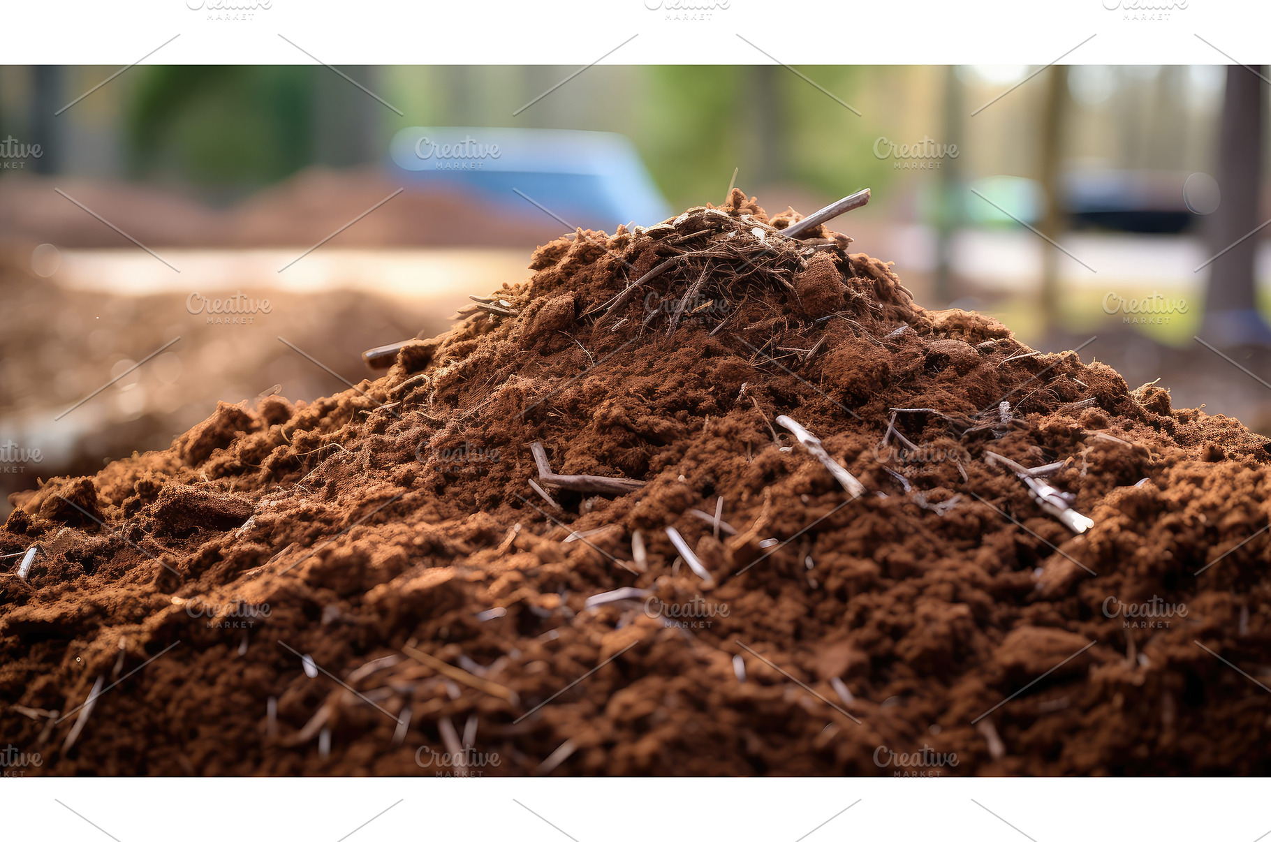 organic brown mulch ai generated, a Background Photo by pikepicture