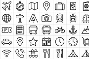 Bundles Travel Navigation Icon, an Outline Icon by adenpinkstore (Thumbnail 12 of 18)