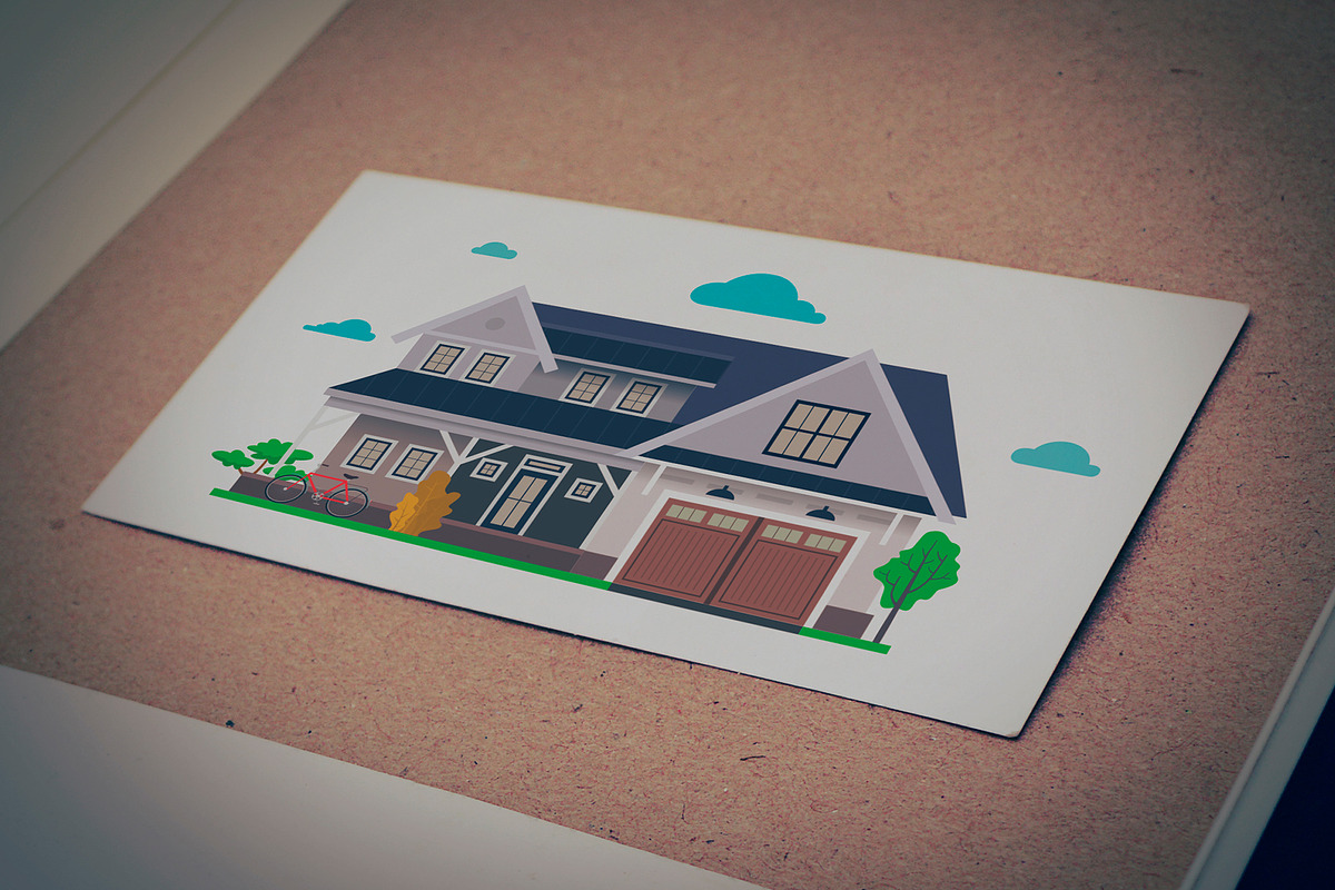 Houses, a Decorative Illustration by DOBROGRAPH (Photo 5 of 6)