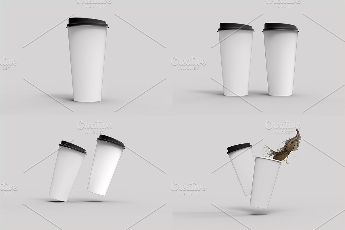 Coffee Cup Mockup - 8 views, a Cups & Container Mockup by Illusiongraphic (Photo 17 of 18)