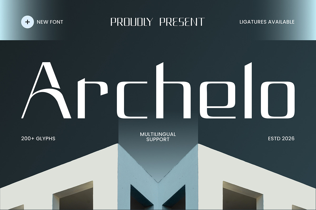Modern Architecture - Archelo Font, a Sans Serif Font by Stylin Studio (Photo 1 of 12)