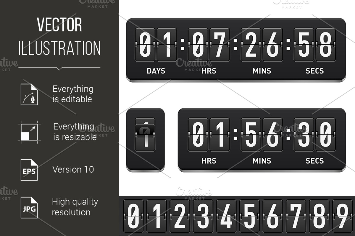 Countdown timer, a Graphic by DvargShop