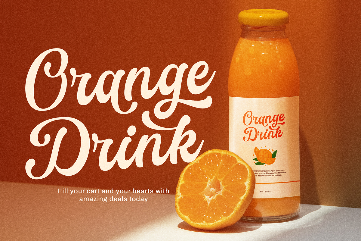 Eudia Elegant Display Script, a Script Font by Portocraft (Photo 5 of 10)