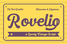 Rovelio – A Sporty Vintage Font