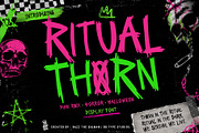 Ritual Thorn, a Handwritten Font by BBtypeStudios (Thumbnail 1 of 11)