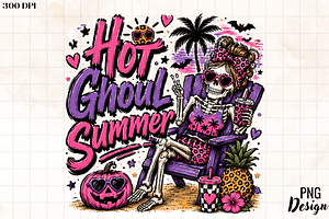 Crochet Skeleton Hot Ghoul Summer, an Object Graphic by Cut File