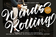 Winds Rolling Bold Calligraphy Font