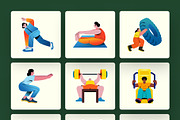 Fitness and Health Illustration Art, a Healthcare Illustration by Brickclay (Thumbnail 7 of 9)