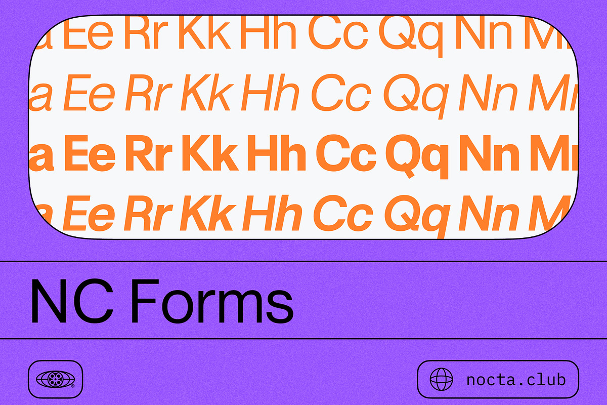 NC Forms — Modular Sans for Systems, a Serif Font by NOCTA SUPPLY (Photo 1 of 4)