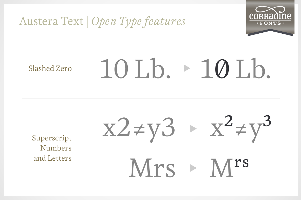 Austera Text Essential #3, a Serif Font by Corradine Fonts (Photo 7 of 14)