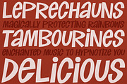 Manic Tambourine AOE, a Font by Astigmatic (Thumbnail 3 of 4)