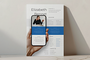 Creative CV with Smartphone Mockup, a Resume Template by Filip Studio (Thumbnail 1 of 5)