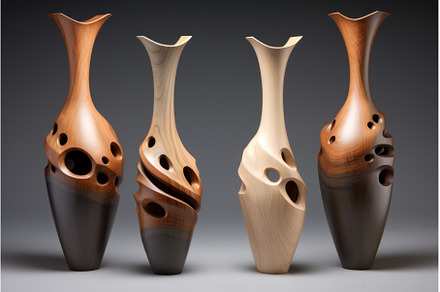 Elegant Interior wood dark vase, a Nature Photo by Ylivdesign