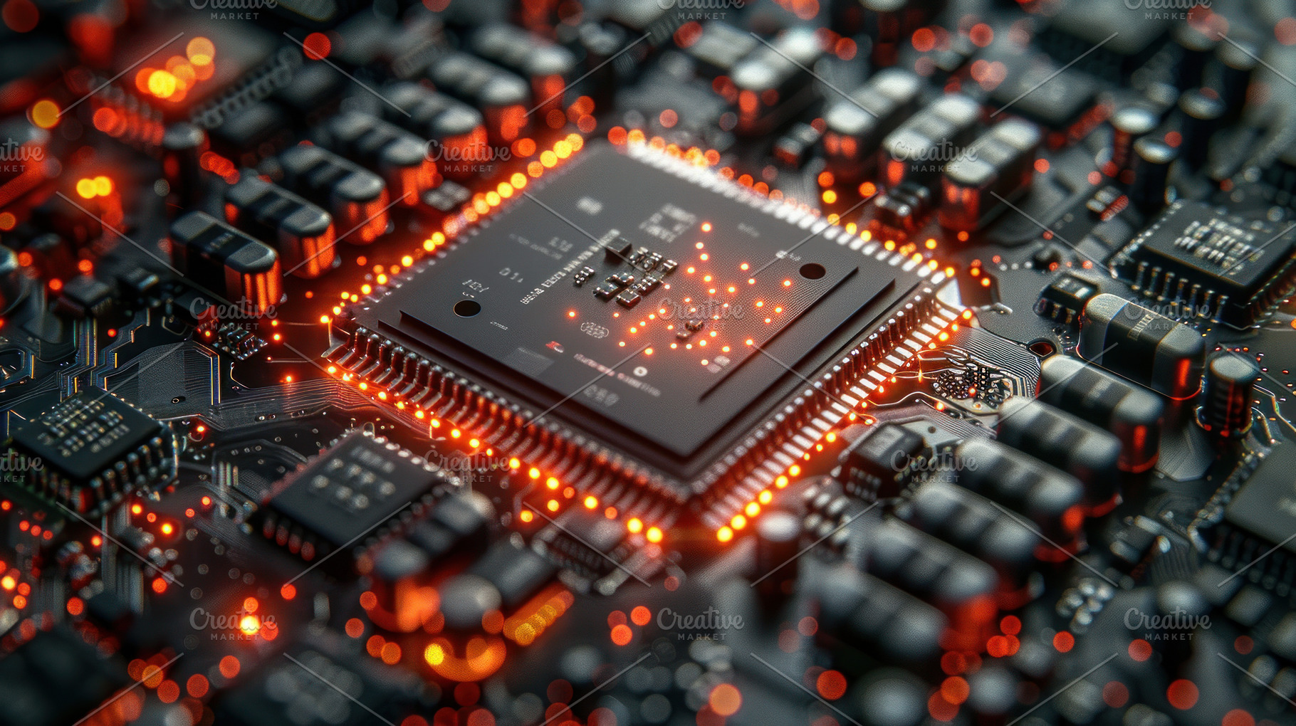 microchip production in a factory by robots, a Photo by Pictures for you!!!!!!!!!