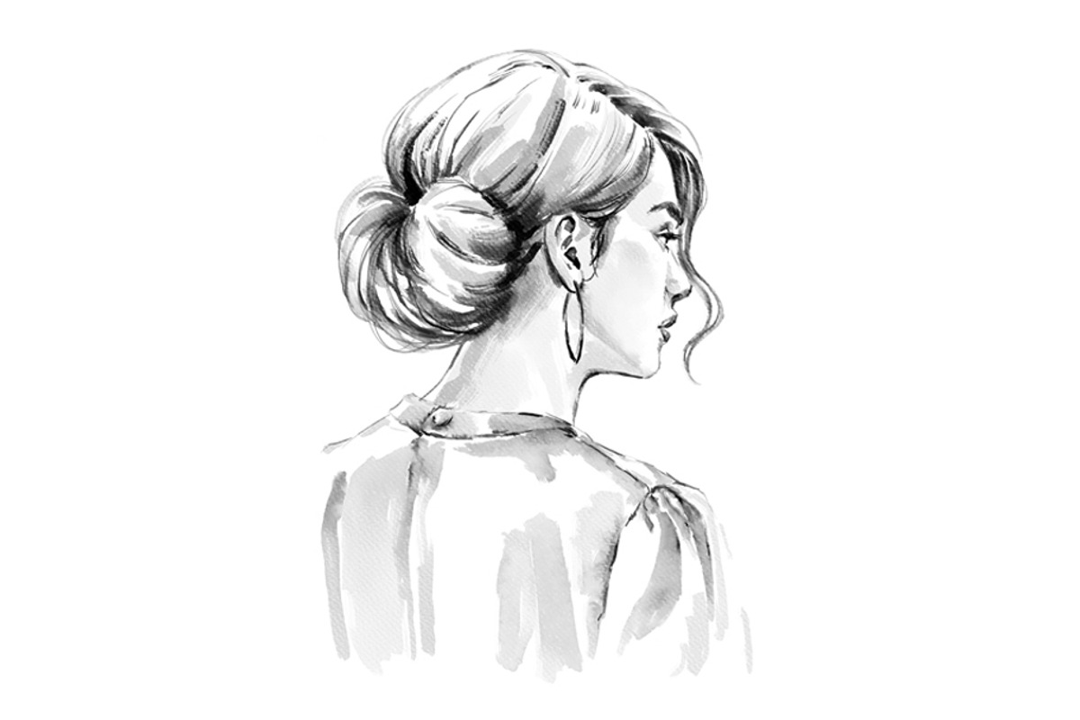 Fashion Illustration Ink painting, a Person Illustration by Elena Naumchenkova (Photo 3 of 4)