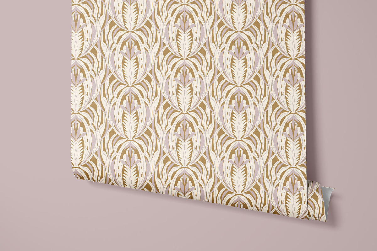 Motif Leaves Wallpaper, a Wallpaper Graphic by Bloomart Studio (Photo 6 of 7)