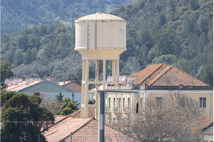 A water tower in a European town, an Architecture Photo by Barcelona_dreams